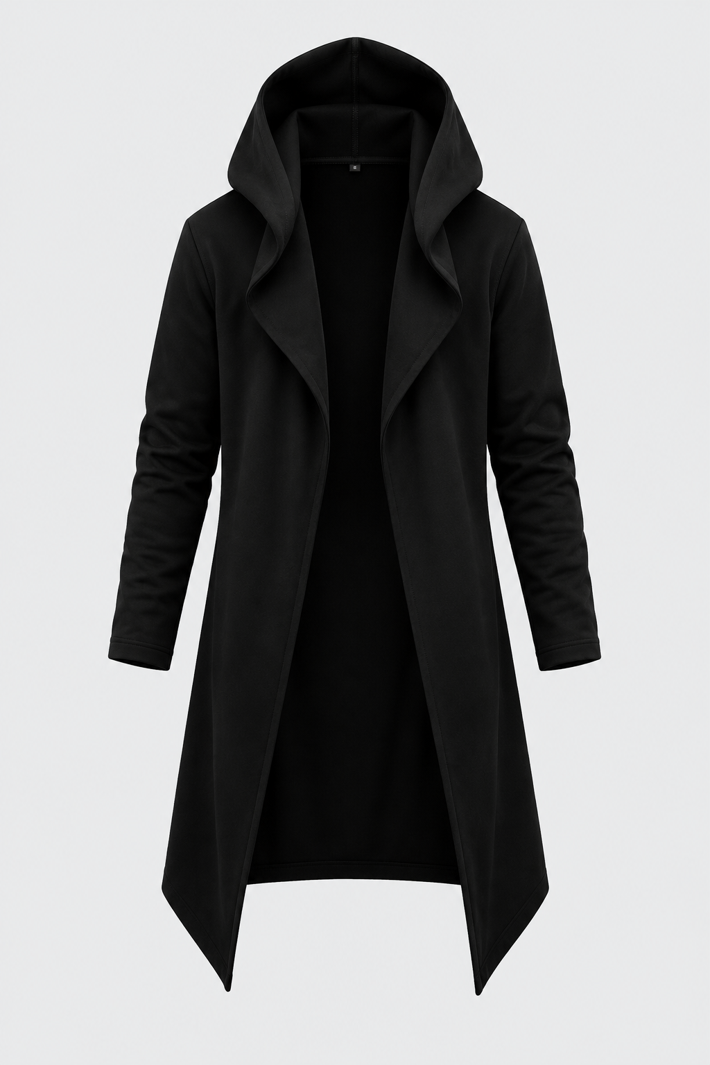 Black Longline Hoodie
