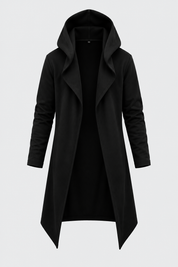 Black Longline Hoodie
