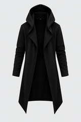 Black Longline Hoodie